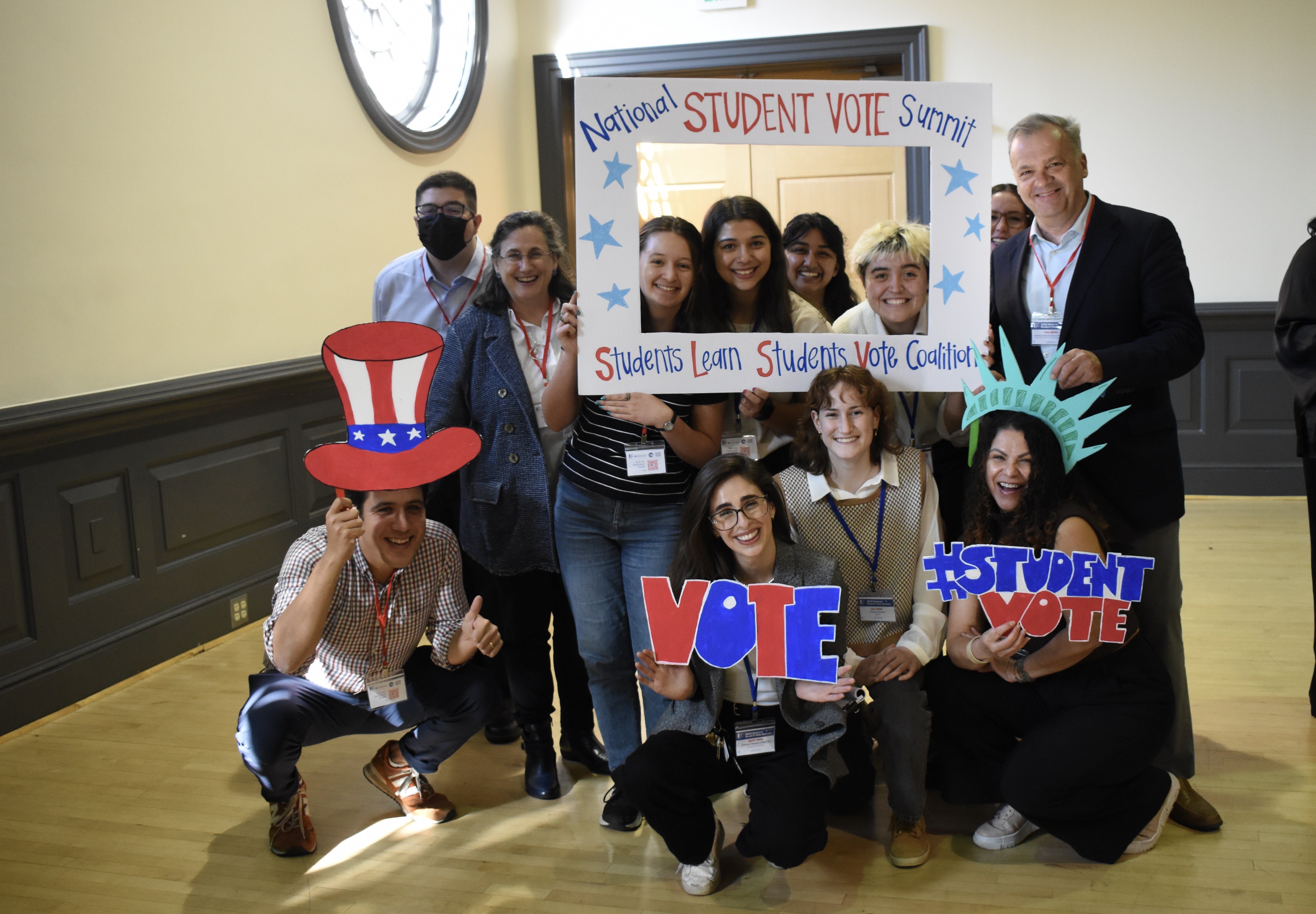 Photo of MDI delegation at the National Student Vote Summit.