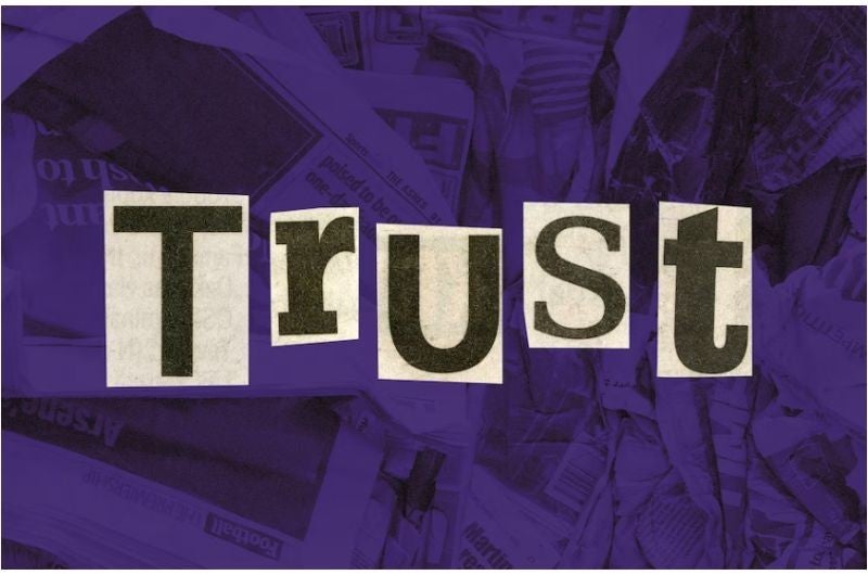 image of the word trust