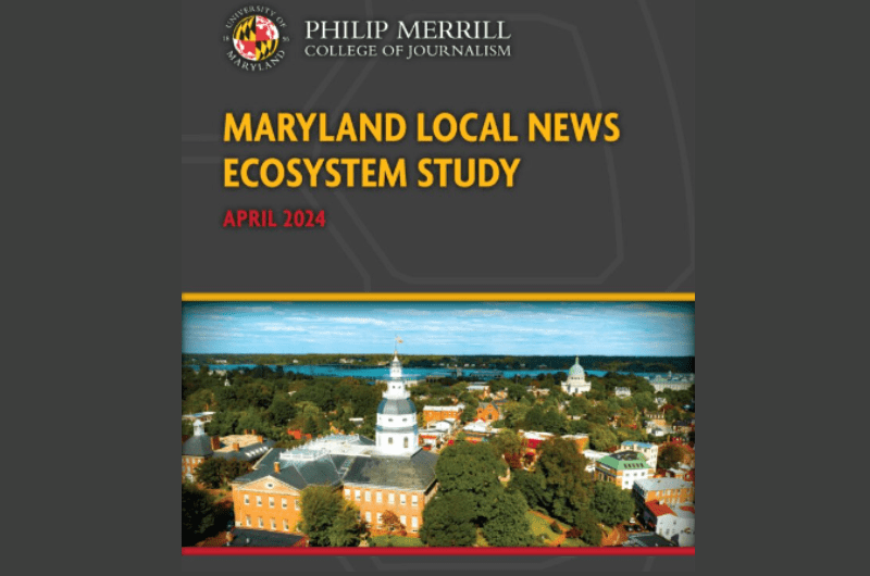 Cover of local news ecosystem study report.