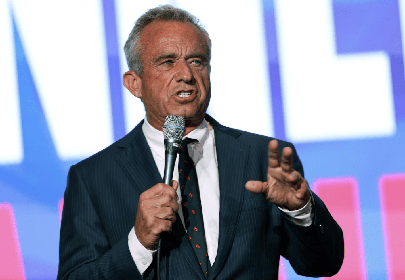 Robert F. Kennedy Jr. speaks at the Libertarian National Convention on May 24, 2024 in Washington, DC. Kevin Dietsch/Getty Images