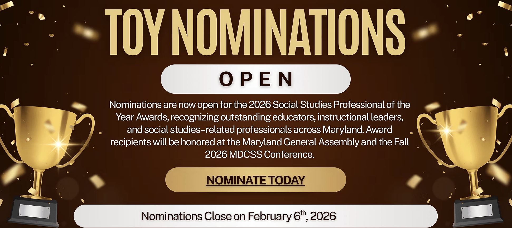 MD Council for Social Studies Award 2026